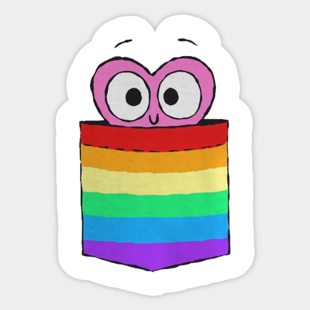 LGBT Heart Pocket Sticker by johntor11